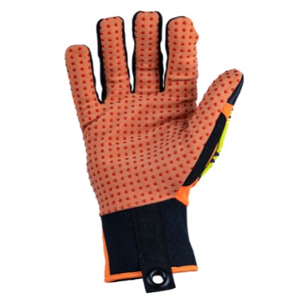Ironclad Kong Pro Hi-Viz Glove, Tpr Impact Protection, A6 Cut Resistant