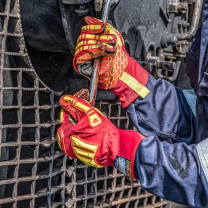 Kong Rigger Grip Cut (Red) Gloves