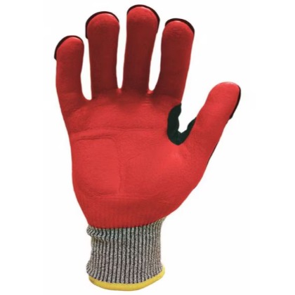 Ironclad Industrial Gray/Red/Hi-Vis Yellow Impact Glove