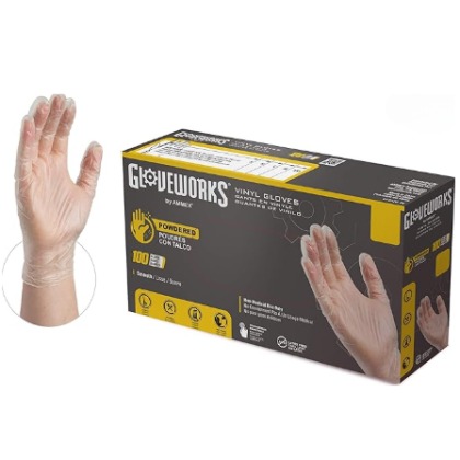 Gloveworks Industrial Grade Vinyl Pf Ind Gloves 100 Pc Per Box