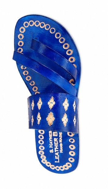 S. Haynes Hand-Made Embroidered Leather Sandal