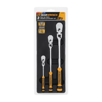 GEARWRENCH 3-Piece 90-Tooth Locking Flex Ratchet Set