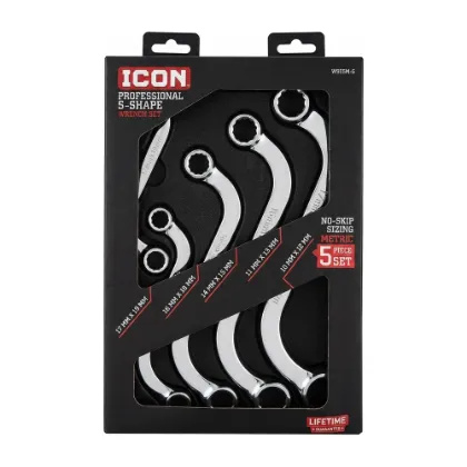 ICON Professional S-Shape Wrench Set (Metric, 5-Piece)