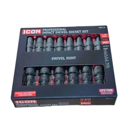 ICON Professional 1/2" Drive SAE Impact Swivel Socket Set (14-Piece)