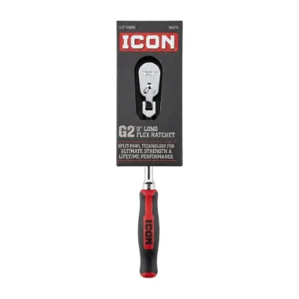 ICON G2 1/4" Drive 9" Long Flex Ratchet with Comfort Grip