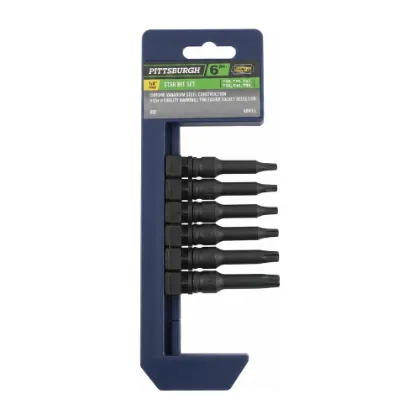 Pittsburgh 1/4" Drive Star Bit Set (6-Piece)