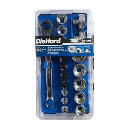 DieHard 1/4" Drive Metric 18-Piece Go-Thru Socket Set