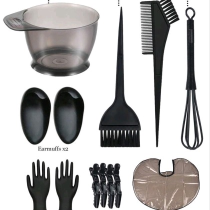Hair dyeing set