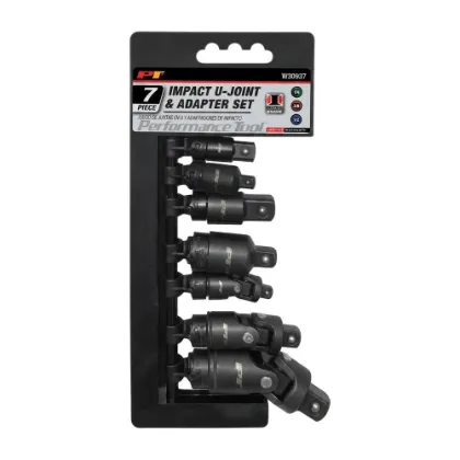 Performance Tool 7-Piece Impact U-Joint & Adapter Set