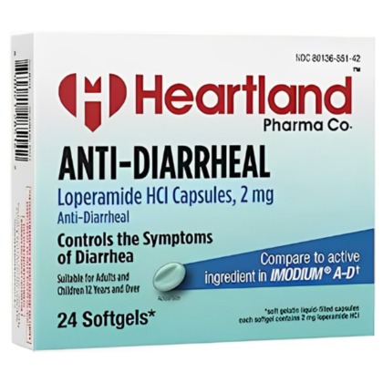 Heartland Loperamide 2mg 24s