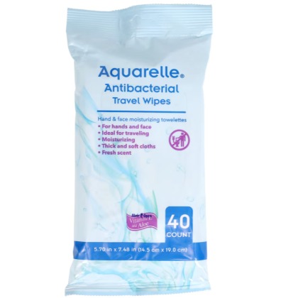 Aquarelle Antibacterial Wipes 40 CT