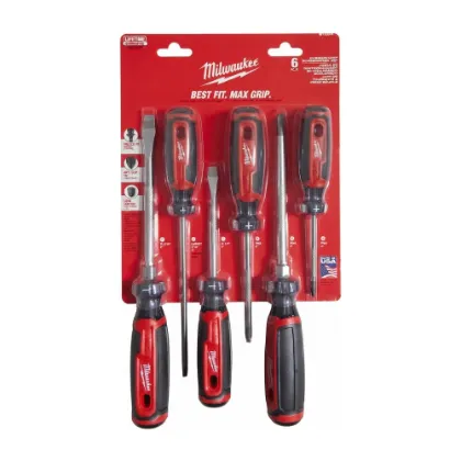 Milwaukee 6-Piece Cushion-Grip Screwdriver Set
