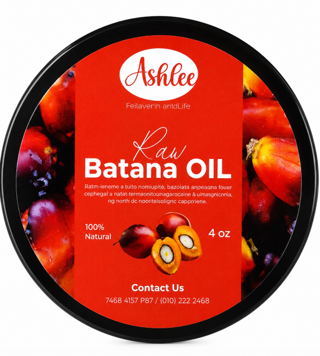 Ashlee 100% Natural Raw Batana Oil – 4 oz