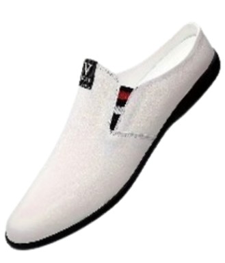 Men's Split Leather Solid Colour Slip On Hollow Out Mule Shoes, Comfy Non Slip Rubber Sole Slippers, Men's Footwear  (CAN 43/ US 9)