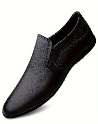 Men's New Casual Shoes With Soft Soled Leather Shoes, Business Lazy Shoes, And Loafers   BLACK   CAN 41/ US 8.5