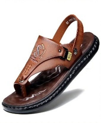 ComfortFit Men's Non-Slip Flip Flops - (Color Brown)