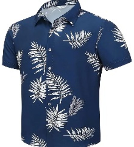 SANOPY Mens Tropical Casual Shirt (M)