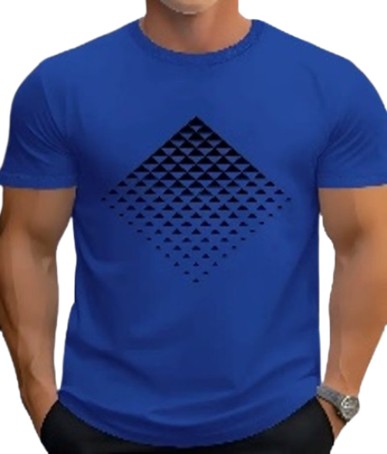 Mosaic Seven Color Optional 2025 Spring/ Summer New Gift Men'S Printed Pure Cotton T-shirt Top, Short Sleeved Round Neck, Retro (XS)