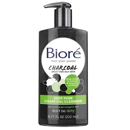 Biore Charcoal Pore Cleans200ml