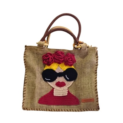 Rosé Muse Crochet Tote