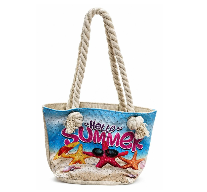 Hello Summer Beach Tote Bag