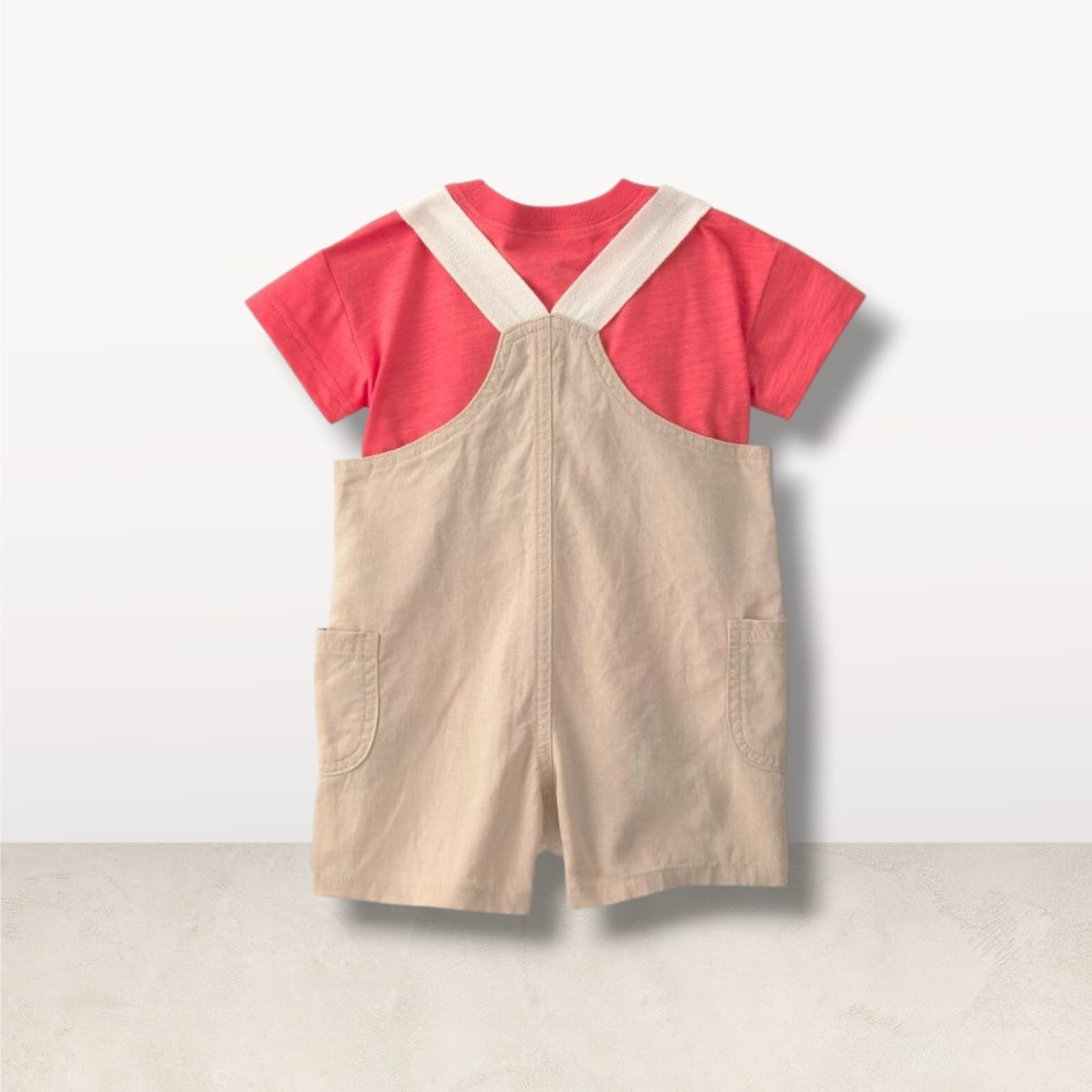 Carter's 2-Piece Tee and Canvas Overalls Set 18M