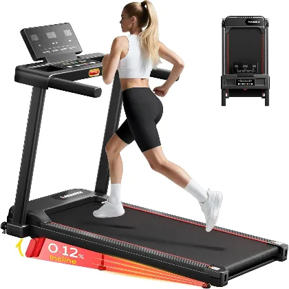 Foldable Treadmill for Home Small with 12% Incline