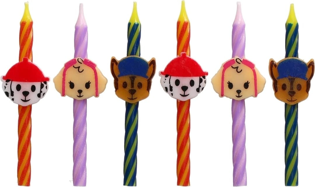 Nickelodeon 6 pc Paw Patrol Birthday Candles Set