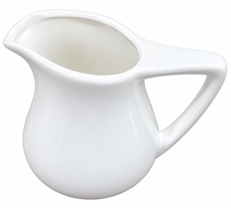 White Ceramic Creamer / Milk Jug