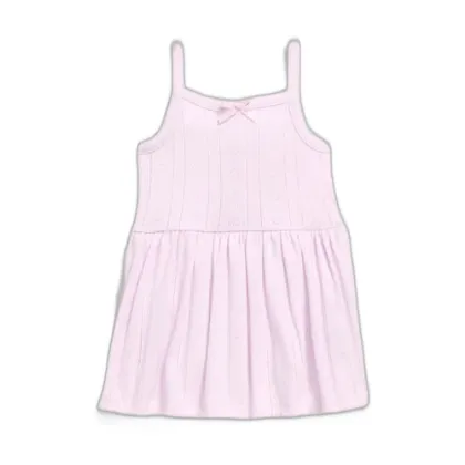 Pointelle-Knit Bodysuit Dress for Baby Girl