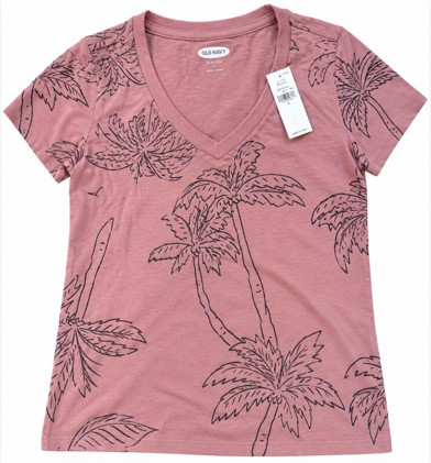 Old Navy -Soft Washed Floral PalmTee