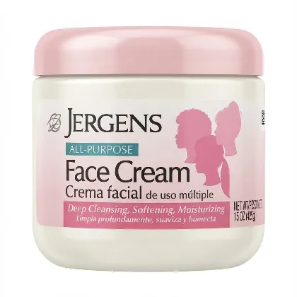 Jergens All Purpose Face Cream, Deep Cleansing Facial Cream, Makes Skin Smooth and Vibrant