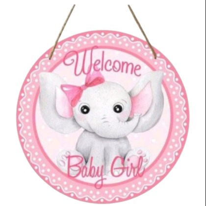 Wooden Baby Room Decor – Welcome Baby Girl
