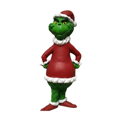 Grinch sculpture scented candle