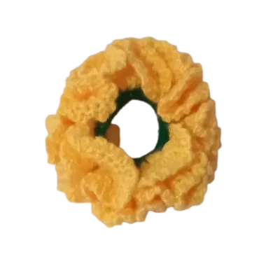 Carnation Ruffle Scrunchie