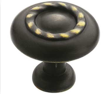 Knob,Inspirations, 1-1/4In, Rom Brz,1585