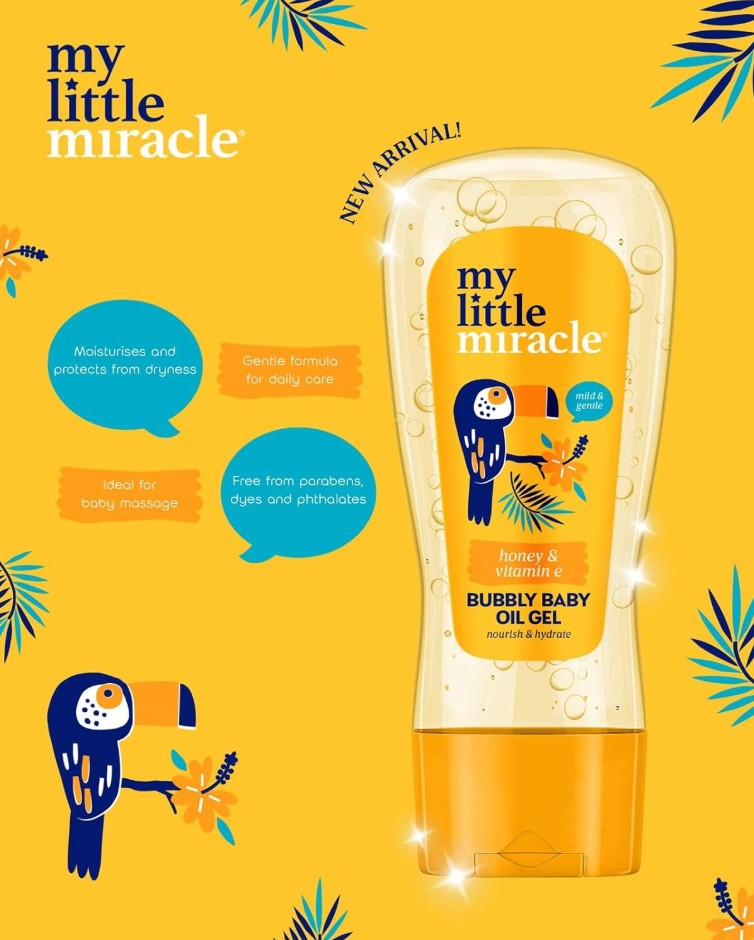 My Little Miracle Bubbly Baby Oil Gel Honey & Vitamin E