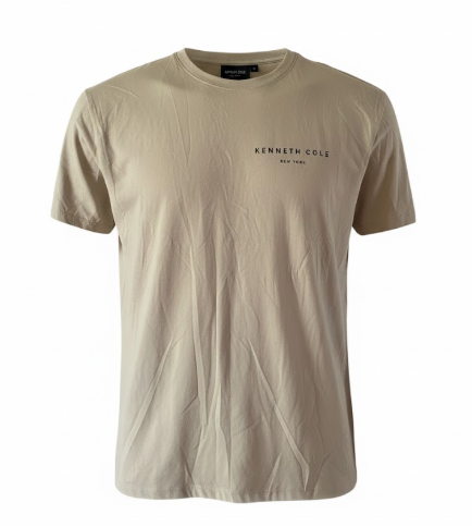Kenneth Cole Men's Classic Logo T-Shirt - Khaki/Taupe Size Large