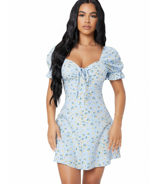 Daisies in Bloom - Sweetheart Floral Mini Dress size XS