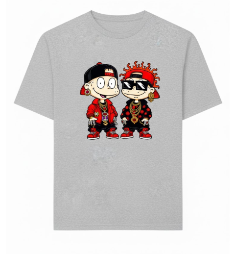 Rugrats Remix" Streetwear Tee Size Medium