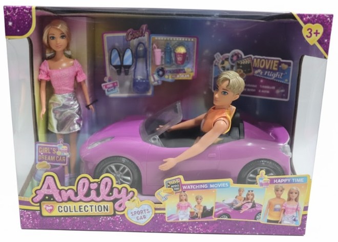 Anlily Collection Sports Car & Doll Set