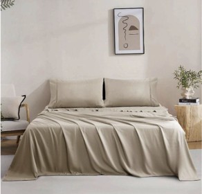 4 Piece Soft Solid Hotel Luxury 1800 Series Bed Sheet