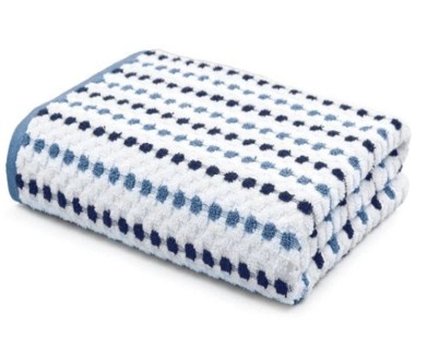 Mainstays Performance Blue Dot Towels