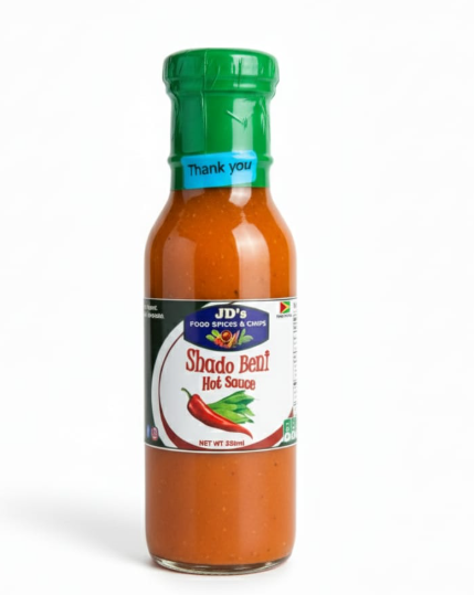 JD's Shado Beni Hot Sauce: Aromatic Spice with Caribbean Fire!