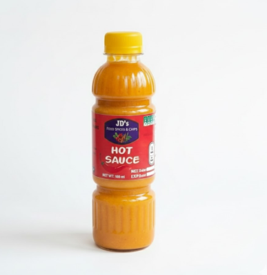 JD's Fiery Hot Sauce - Authentic Guyanese Pepper Sauce (100ml Bottle)
