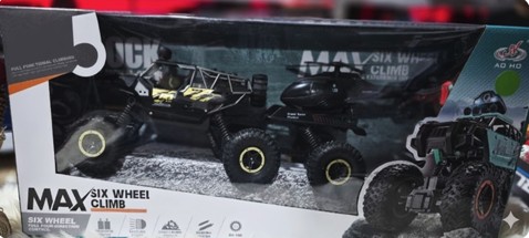 Max Six Wheel Climb remote control (RC) off-road truck.