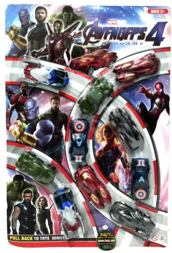 Marvel Avengers Pull Back Toy Cars