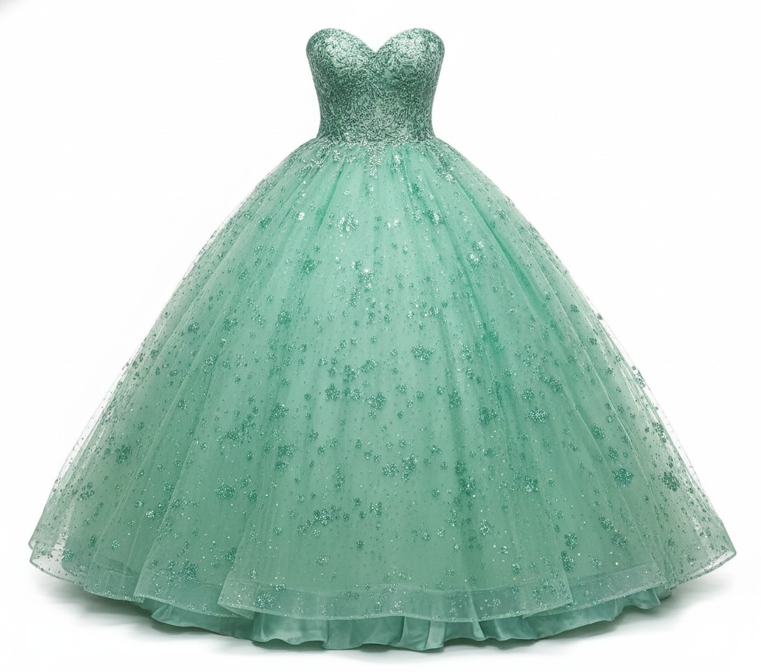 Enchanted Mint Ball Gown  - Size S