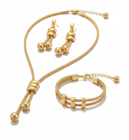 18K Gold Plated  European Style Necklace Set