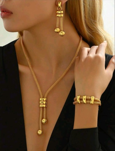 18K Gold Plated  European Style Necklace Set